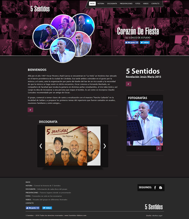 5 Sentidos Folklore - Web